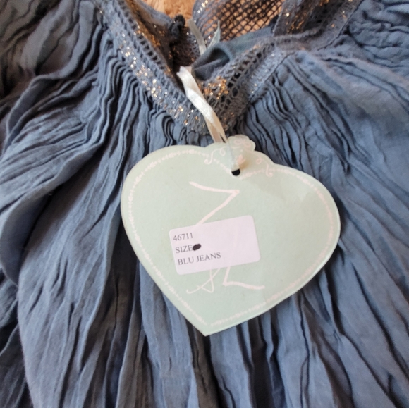 Anthropologie Z&L Tunic Blue Size Large - Picture 7 of 7